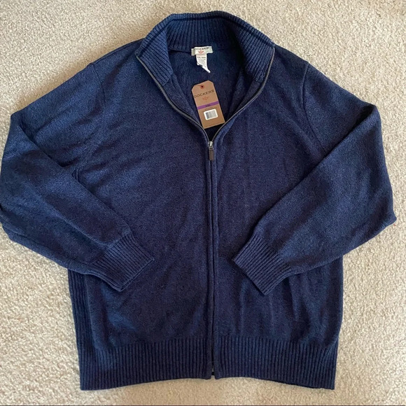 Men’s new with tags Dockers zip- up sweater - Picture 1 of 2